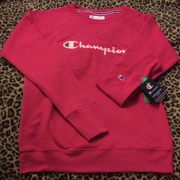 CHAMPION women’s sweatshirt raspberry color  small - Picture 1 of 5